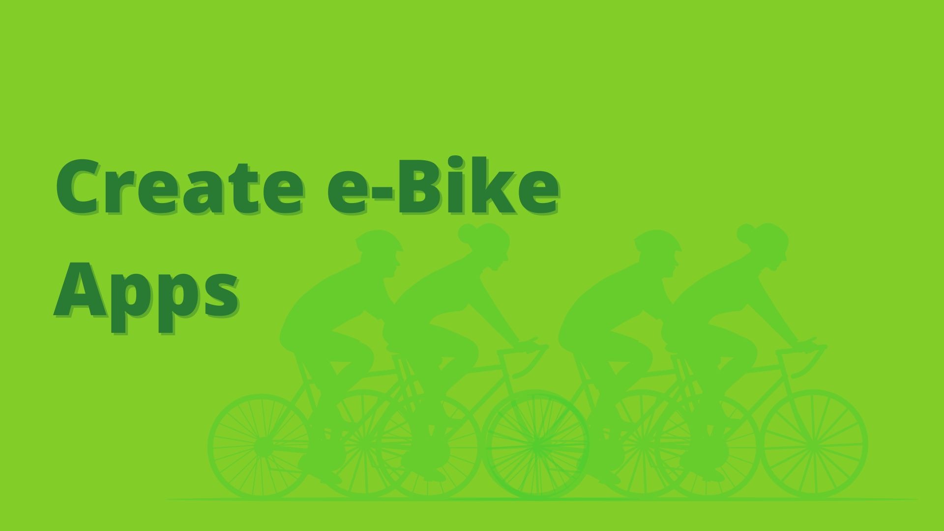 Rise of E-bikes Apps: Create eBike Apps