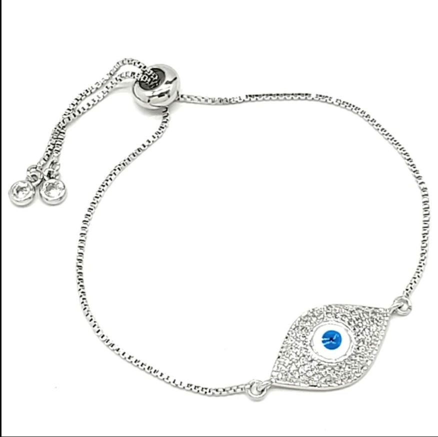 evil eye adjustable bracelet