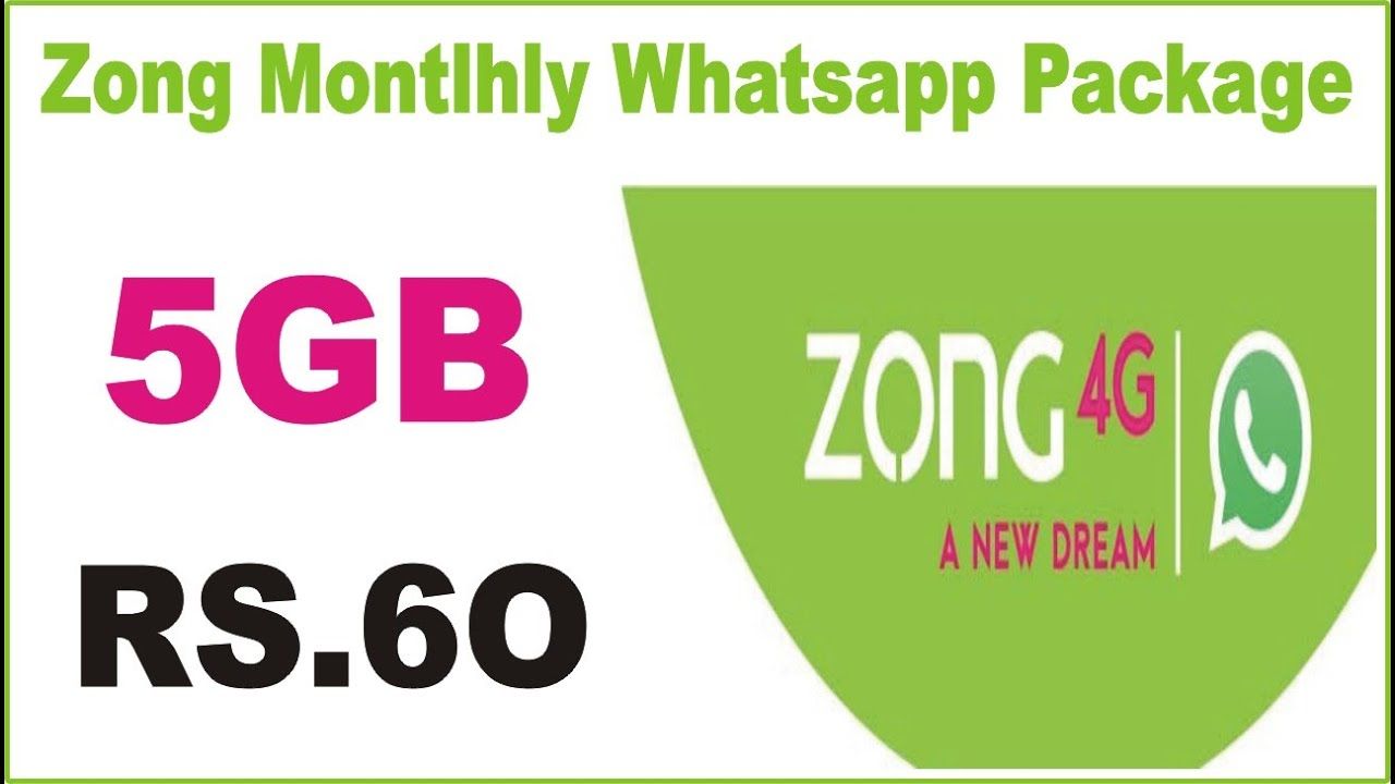 Zong Monthly WhatsApp Package